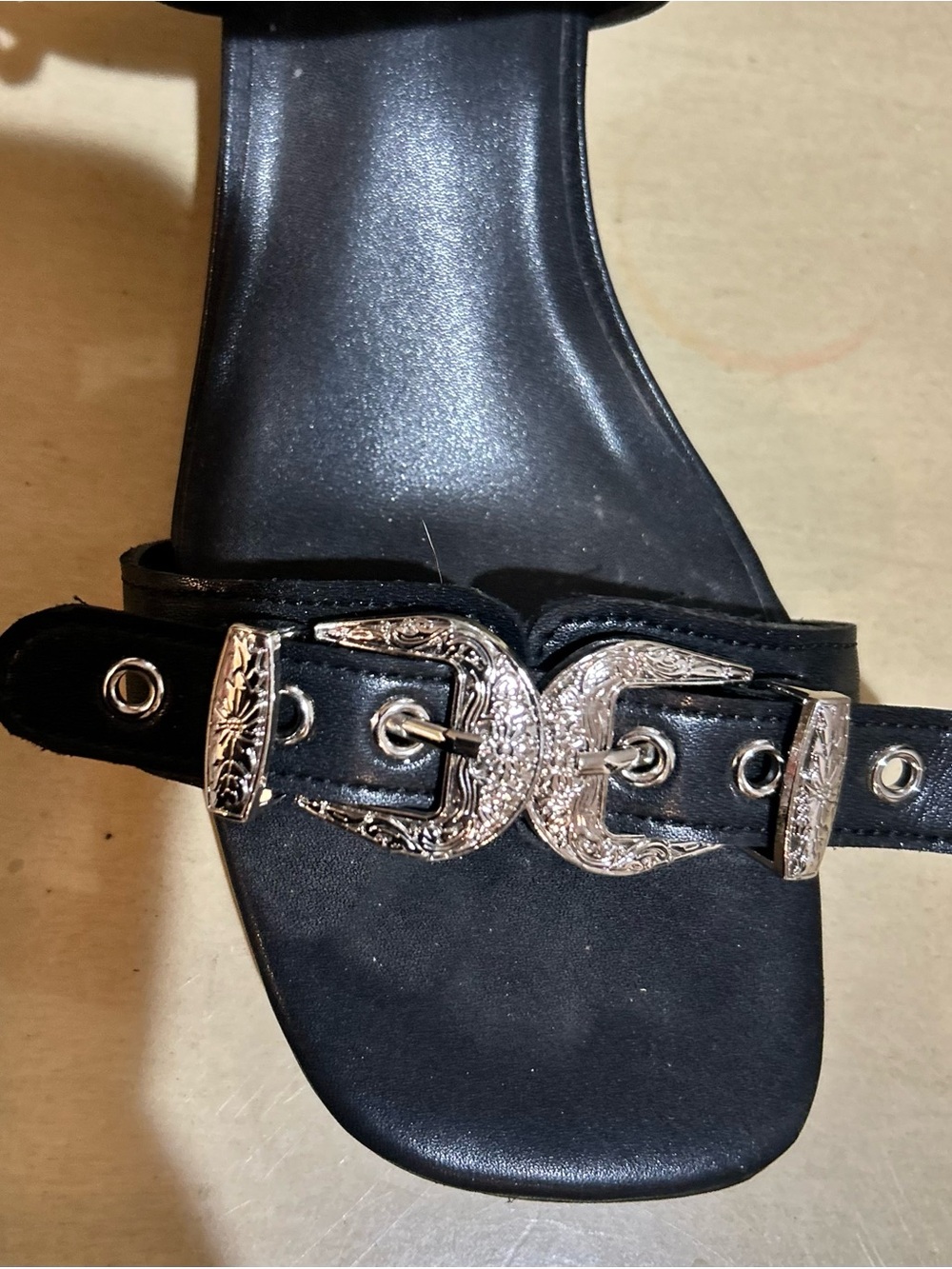 Jeffrey Campbell Black Studded Strappy Gladiator Heels - Picture 5 of 6